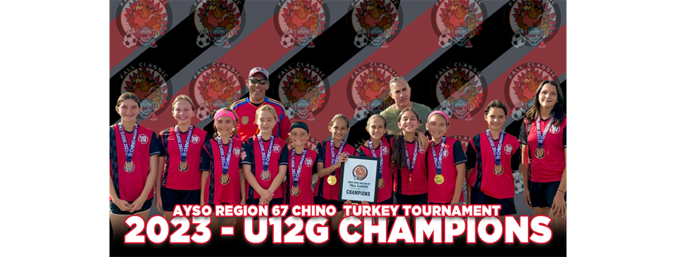 2023 U12G - CHINO TURKEY TOURNAMENT CHAMPS